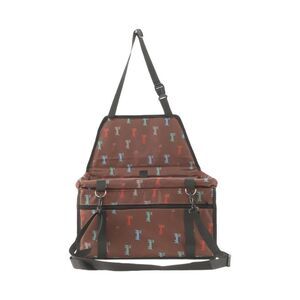 Foldable Car Seat Cover for Pet 15.75"x12.6"x9.84" Dog Print Brown